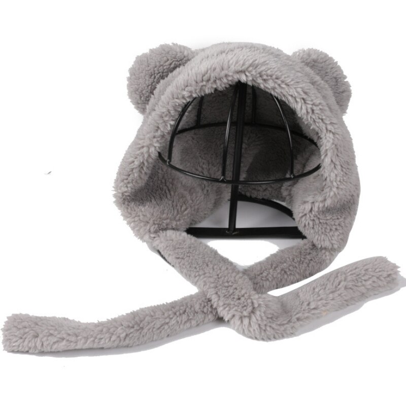 HT2895 Vrouwelijke Russische Cap Leuke Ear Soft Fleece Herfst Winter Hoed Ouder Kind Solid Plain Russische Hoed Dame Sneeuw Ski oorklep Cap