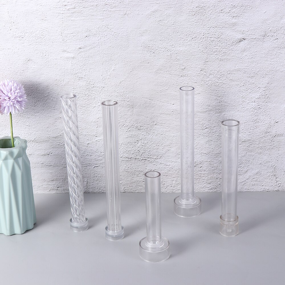 Long Pole Stripe Rack DIY Craft Candle Molds Candle Making Mould Match Large Cylinder Rib Handmade Soap Molds Clay Craft Tools