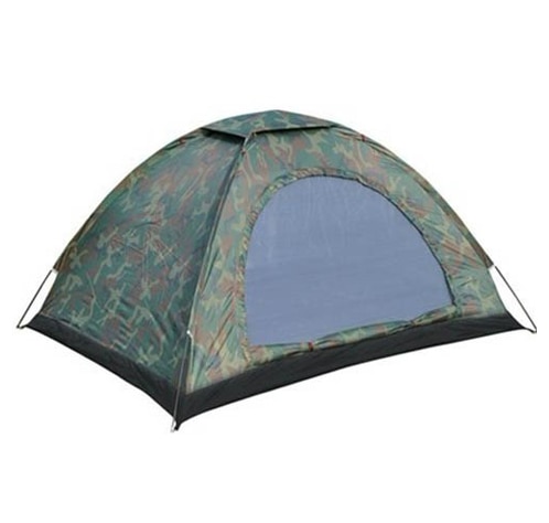 Multiplayer opvouwbare tent, waterdicht, vier seizoenen, glasvezel, voor kamperen in de buitenlucht, camouflage, wandelen