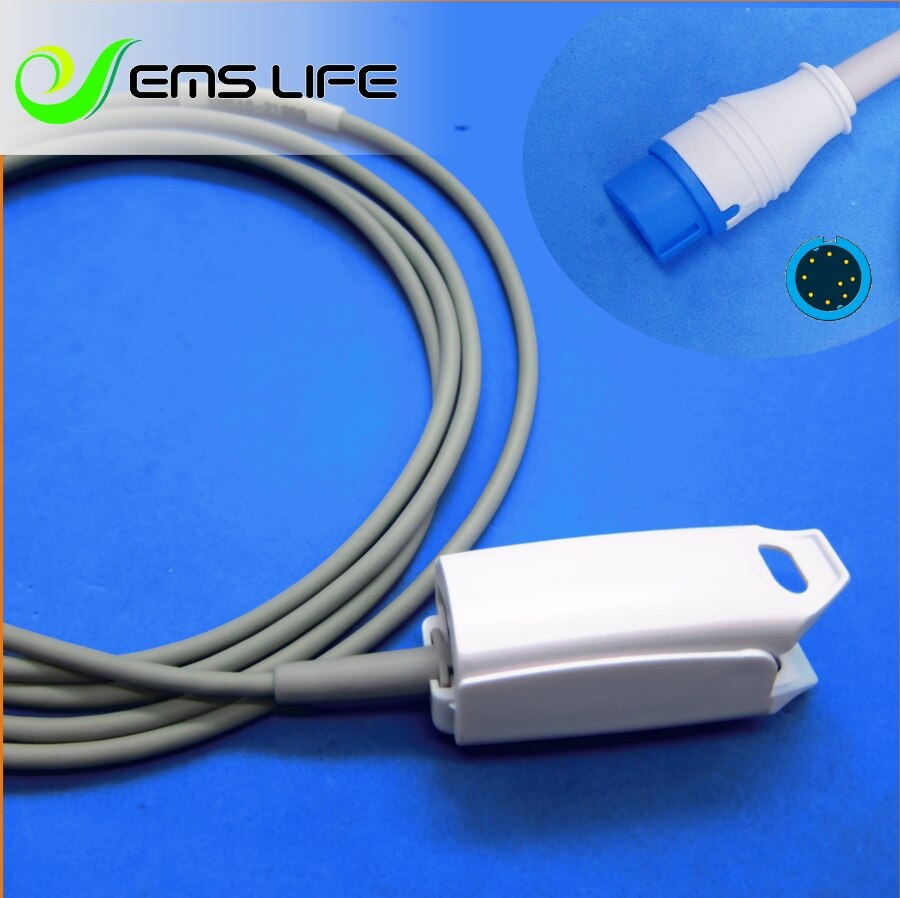 Short Calbe Neonate wrap SPO2 Sensor For biolight A8,A9 digital series: Adult Finger Clip