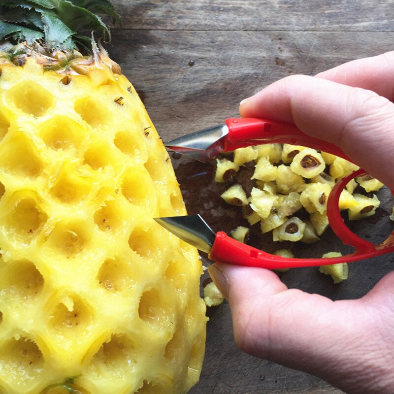 1 PCS KECTTIO Rvs Ananas Snijmachines Draagbare Mes Cutter Voor Groente en Fruit Keuken Peelers