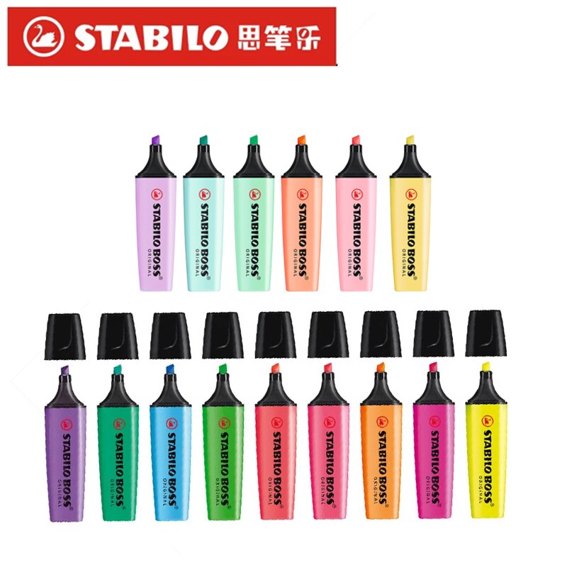15 Colors Stabilo Textmarker Boss Original 70 High... – Grandado