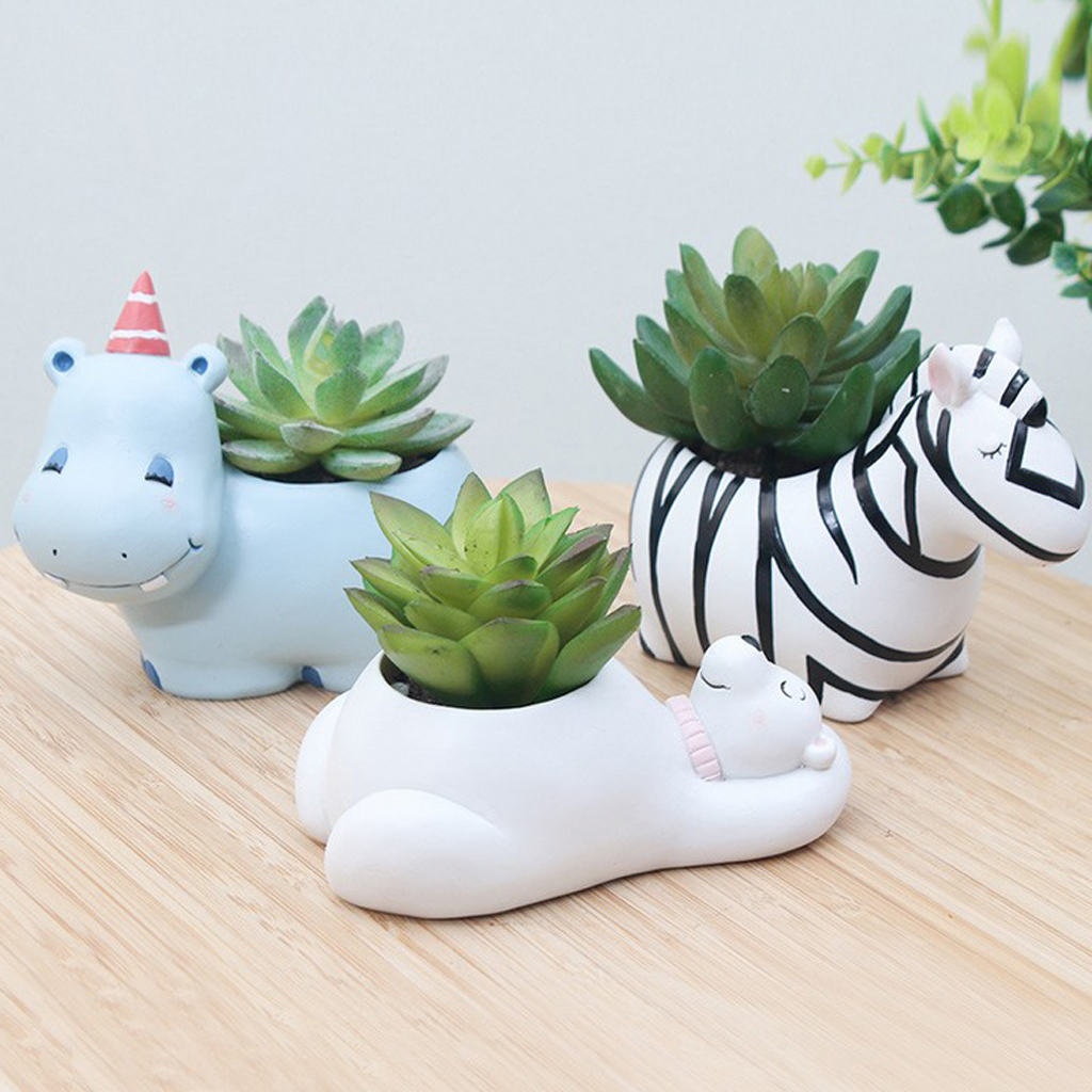 Nya djur form blomkruka suckulent gactus planter hem dekorativ vas kruka för hemmakontor dekoration
