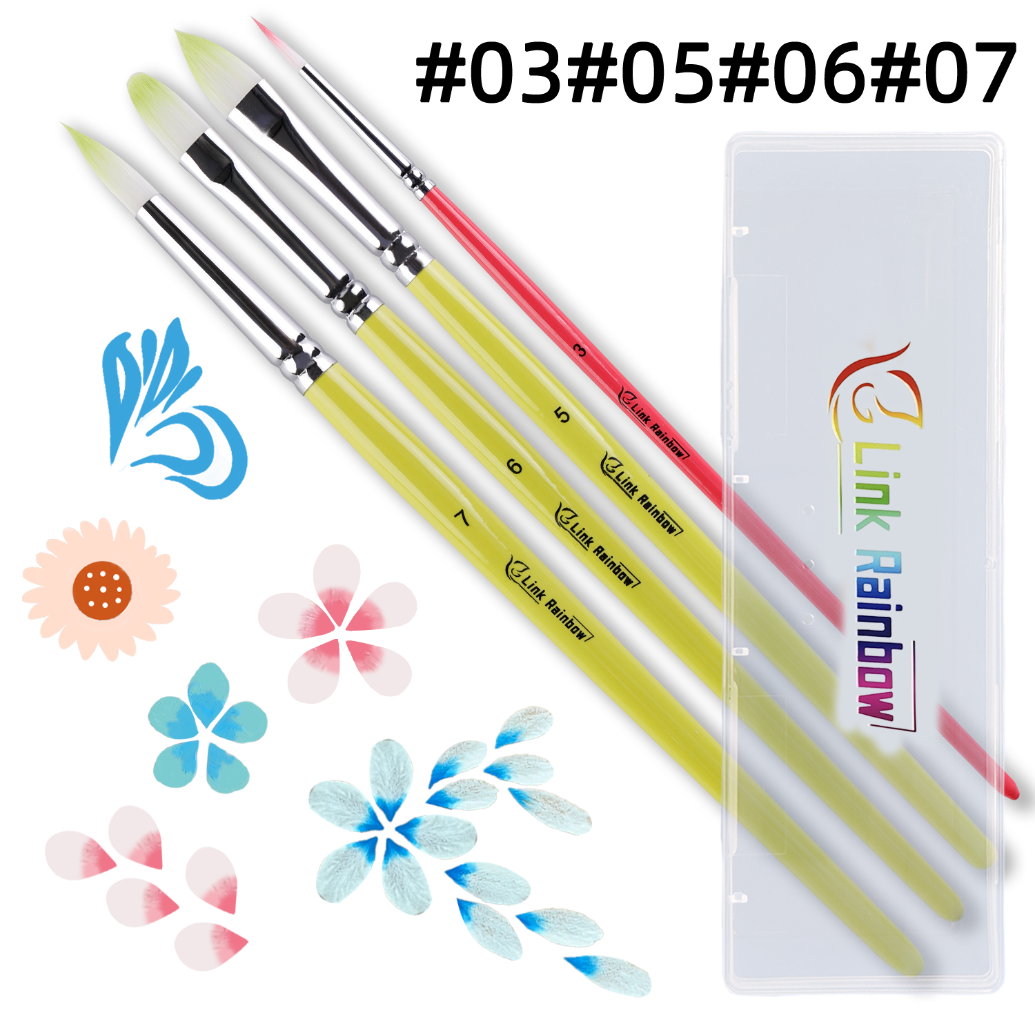 Pędzle robić malowania twarzy zestaw narzędzi robić malowania twarzy dla dzieci pędzle robić malowania ciała: Czekolada