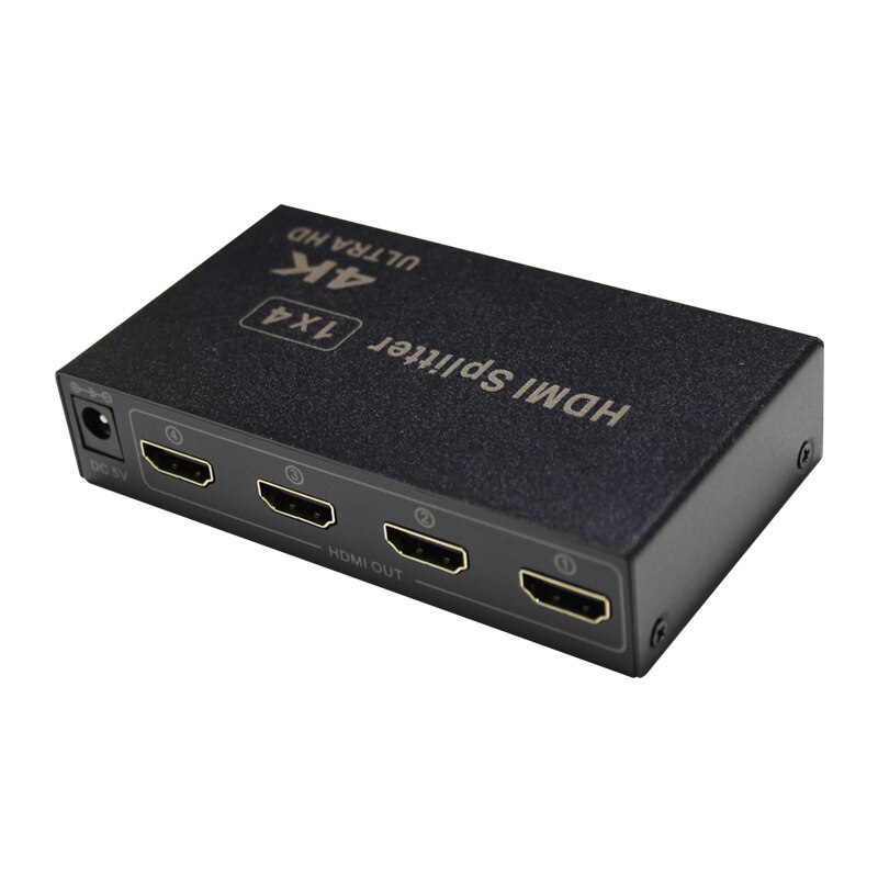 HDCP mini HDMI Splitter Full HD 1080p Split Connector 1 in 4 Out Amplifier Display Support input for Laptop TV BOX DVD player