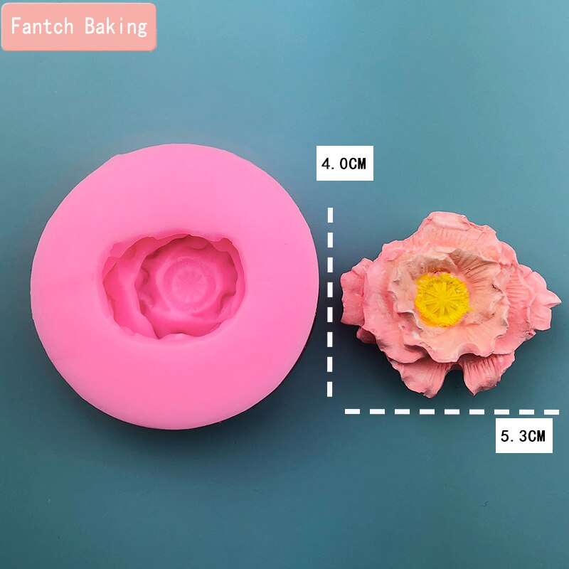 3d isoa kukka silikonimuottia fondant hyytelö suklaa äitienpäivä teema neilikka muotti kakku koristelu leivonta työkalu muotit: Ei .1