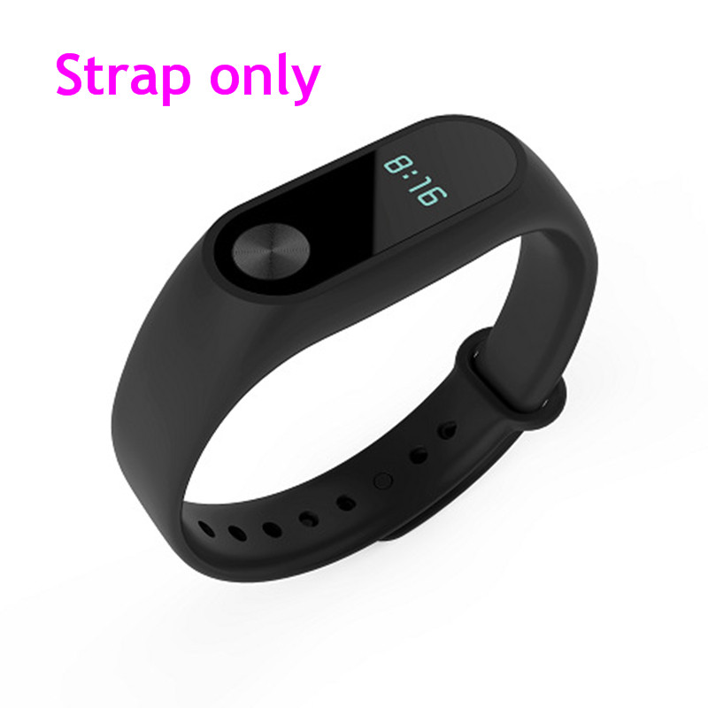 Para Xiaomi Mi Band 2 correa de reloj inteligente correa de repuesto correa de silicona pulsera para Xiaomi Accesorios inteligentes: Black