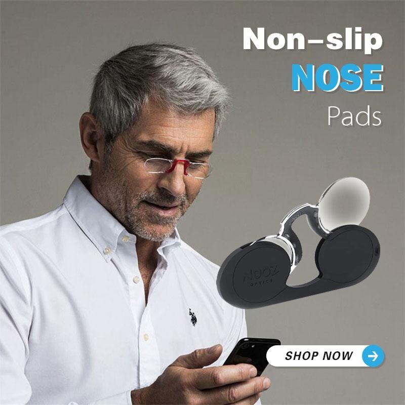 Clip-On Leesbril Mini Draagbare Leesbril Neus Clip Mannen Vrouwen Verziend Glazen Met Case