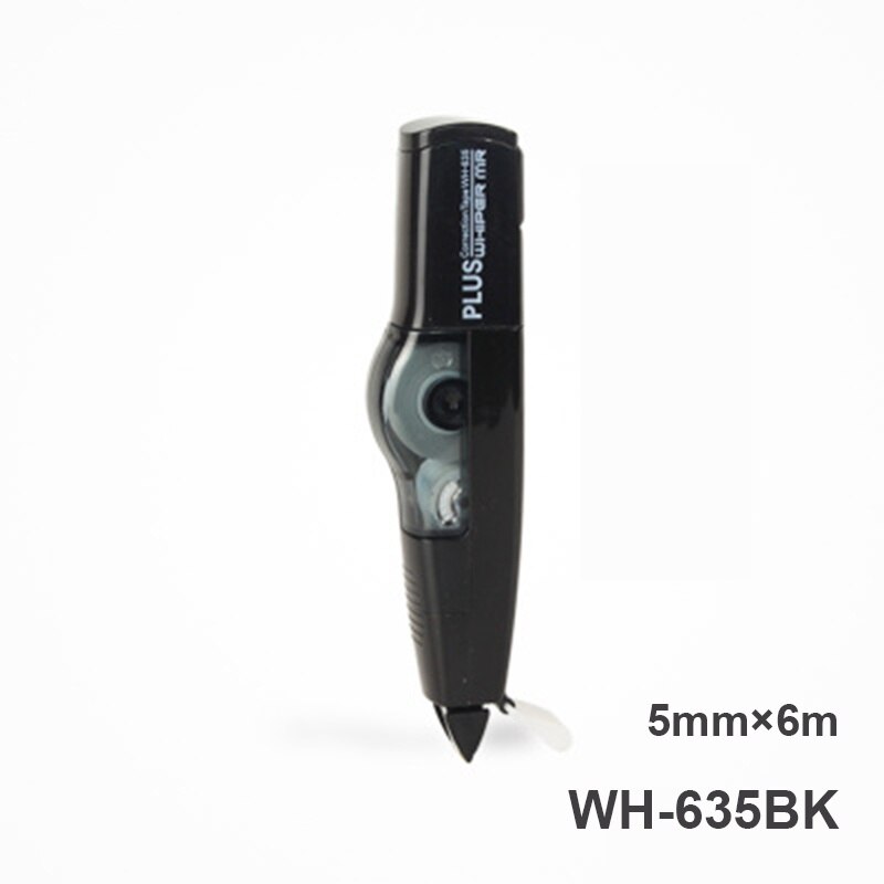 PLUS Austauschbare Korrektur Band mit Refill 5 mm * 6 Meter Japan Weiß Aus Corrector Schreibwaren: WH-635BK(Black)