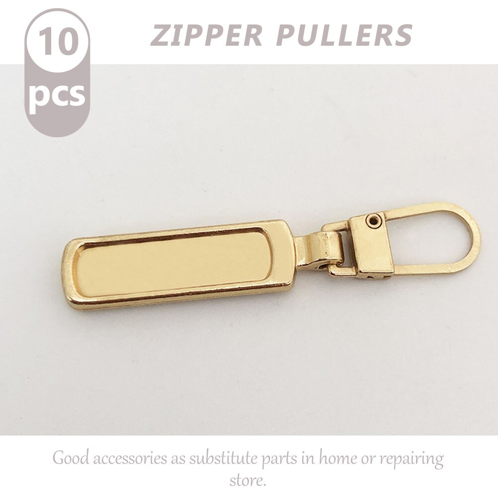 10Pcs Practical Zipper Replacement Zipper Repair Kit Zipper Slider Tab Head