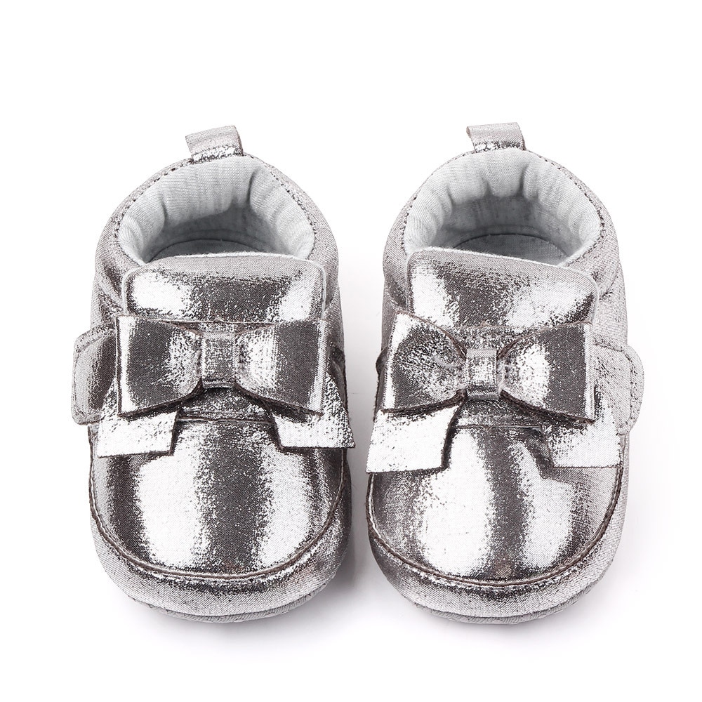 Nyfødte baby piger sko bling bling bowknot prinsesse sko forår afslappet fest småbørn pige fodtøj spædbørn pige sko  d30