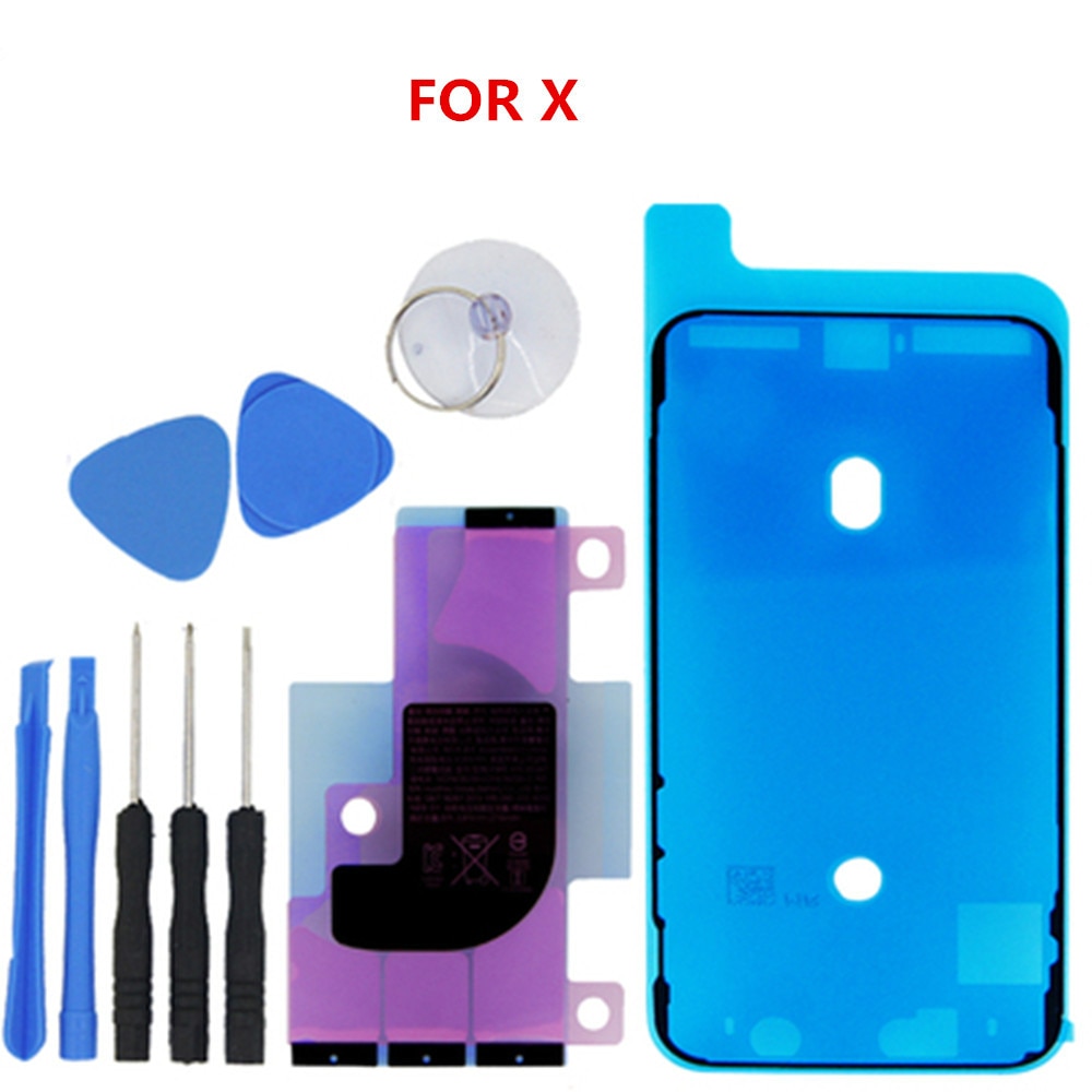 1Set Battery Adhesive Strips Tape Glue For iPhone 6S 6SP 7 7P 8 8P Plus X XR XS Max LCD Frame Waterproof Sealing Stickers Repair