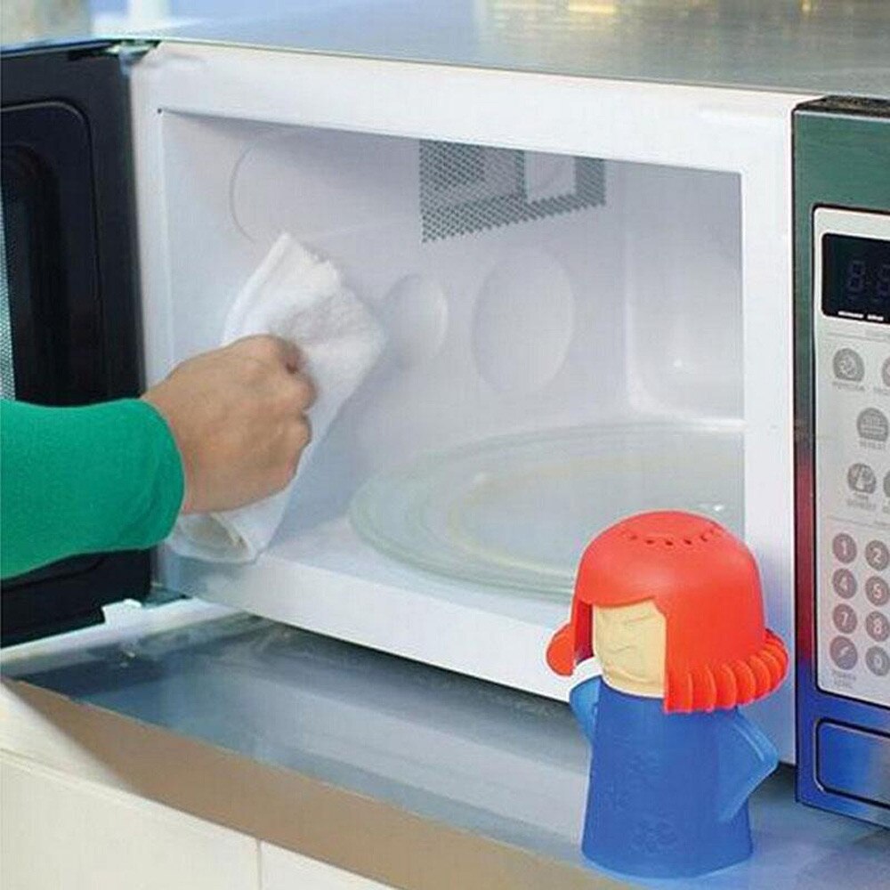 Kitchen Mama Angry Microwave Cleaner Easily Clean Microwave Oven Steam Cleaner Kitchen Refrigerator Cleaning