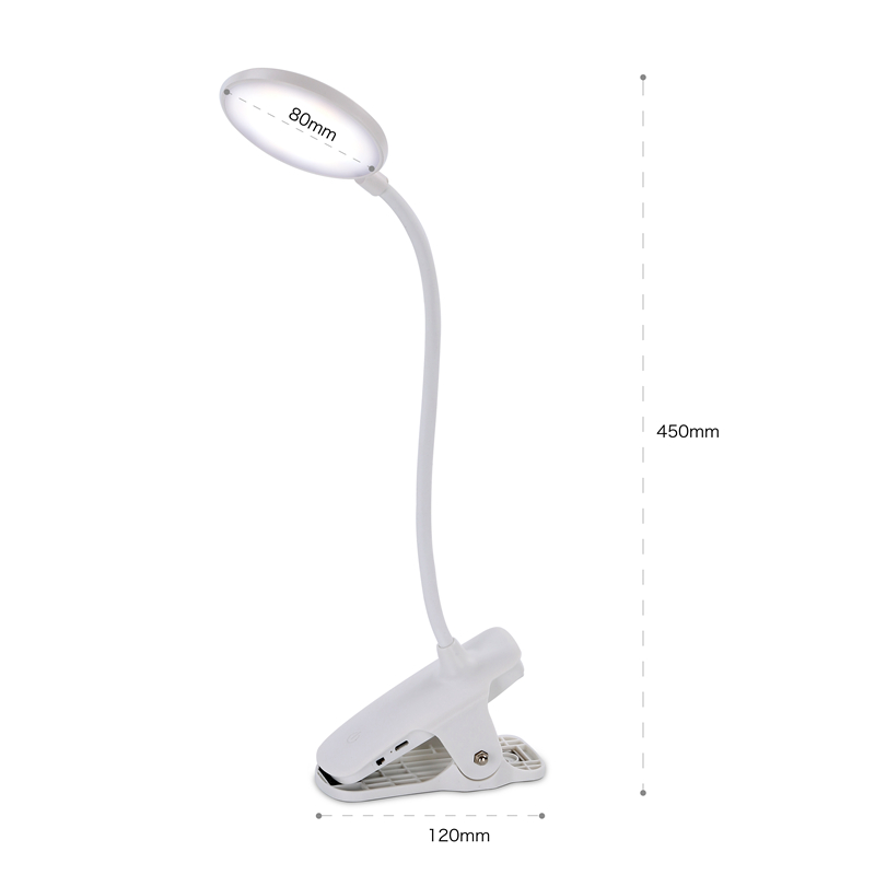 Led Clamp Desk Lamp Flexible Gooseneck Folding Touch Dimming Charging Table Lamp Clip On Lamp For Book Bed Office and Computer