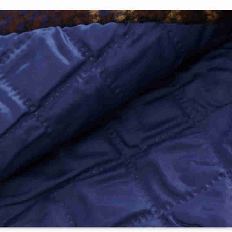 Boy winter quilted trench coat Boy anti-style woolen coat Boy lapel warm jacket Boy's long woolen windbreaker