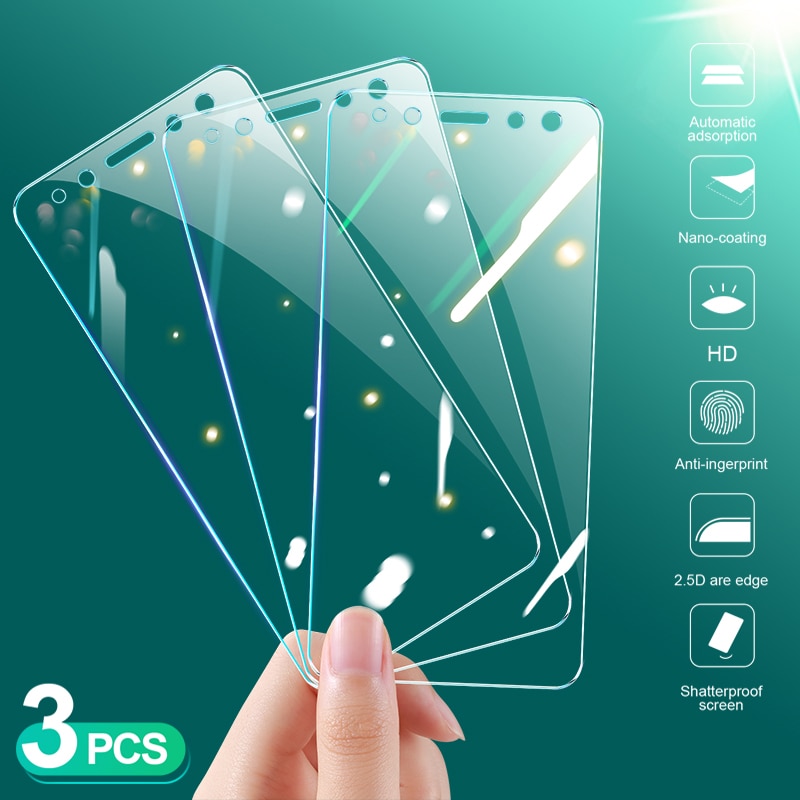 3Pcs Protective Glass On For Xiaomi Redmi 5 Plus 5 5A S2 K20 6A 6 Pro Tempered Glass For Redmi Note 5 5A 6 Pro Screen Protector