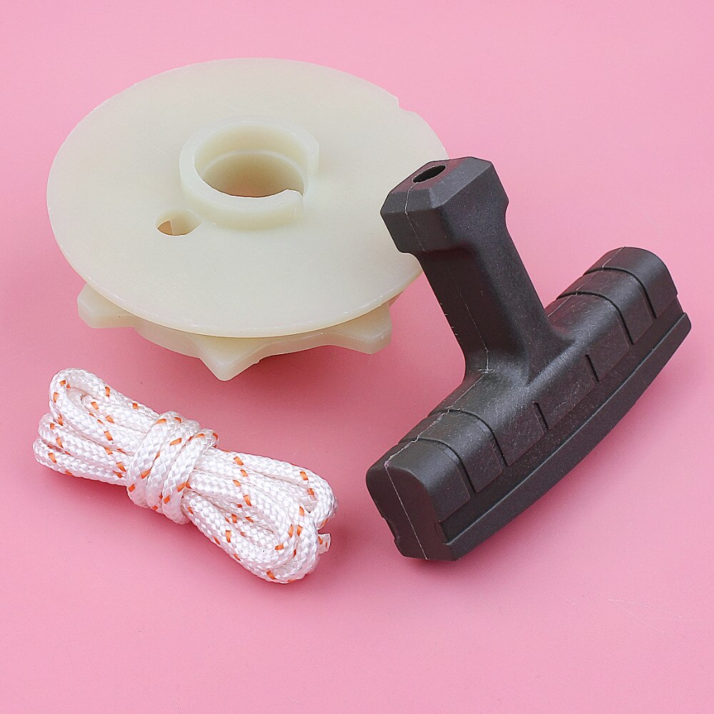 Recoil Starter Pulley Handle Grip Rope Kit For Partner 350 351 McCulloch 335 435 440 Chainsaw Spare Tool Replacement Part