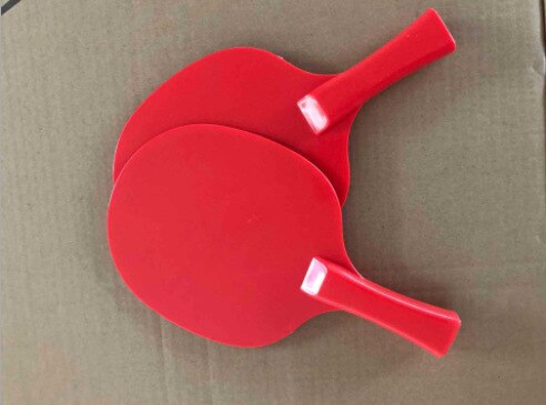 Online berømthed ping pong ping pong træning enhed børn elasticitet fleksibelt skaft ping pong ping pong øve anordning: Ketcher rød dobbelt 