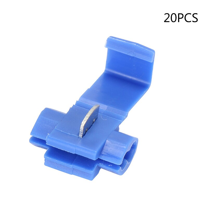 10PCS/20PCS Wire Connector Scotch Lock Snap Without Breaking Cable Insulated Crimp Quick Splice Electrical Terminals Home Tools: 20pc bule