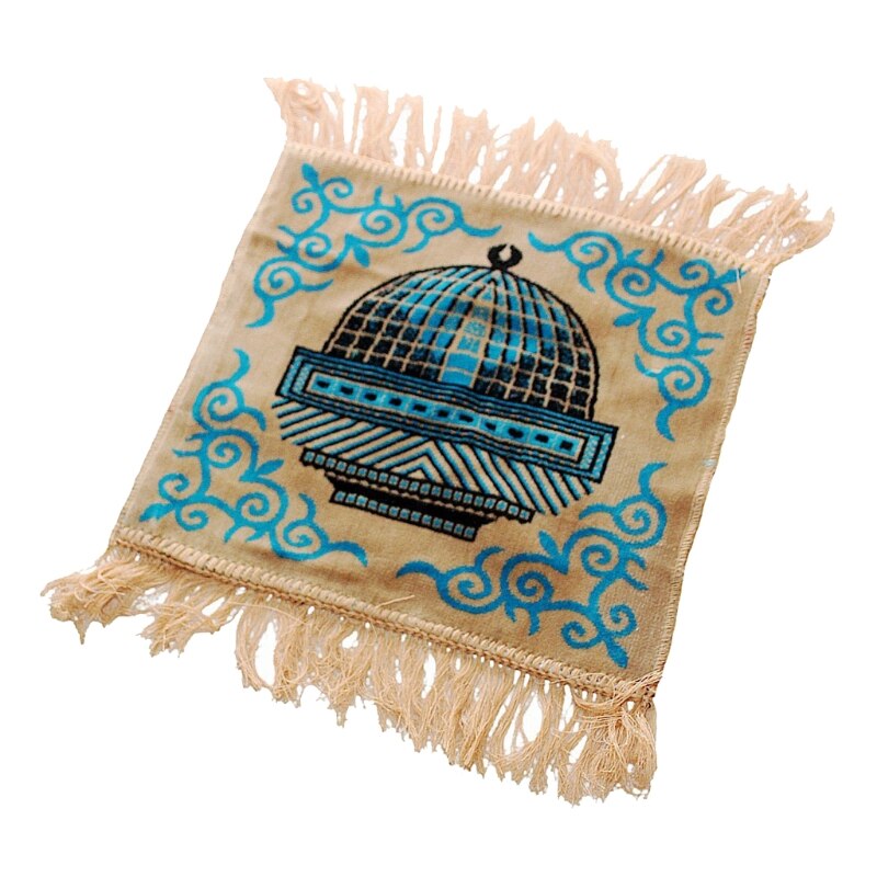 Gebedskleed met Tasbeeh Wit - Leuk om cadeau te geven! - Islamitische