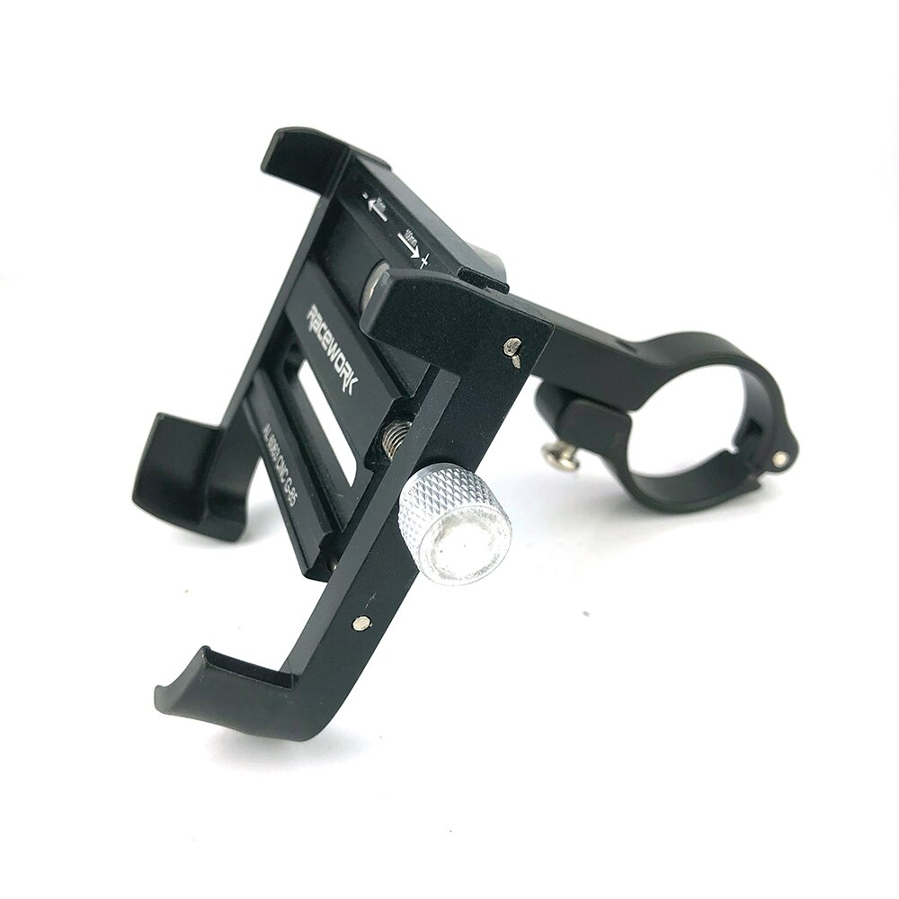 Vélo moto téléphone portable montage en alliage d'aluminium vélo support pour téléphone Mobile pour montagne route vélo Motobi: Black