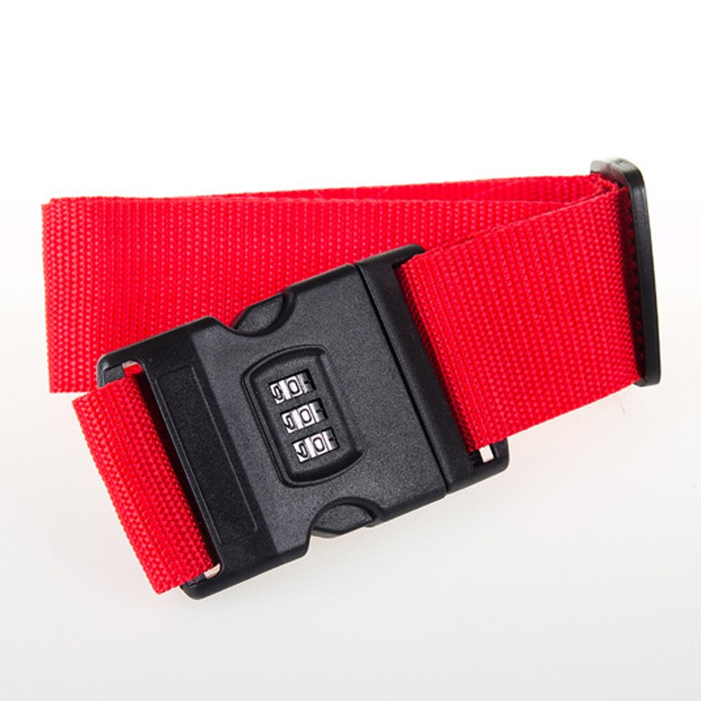 Adjustable Combination Luggage Suitcase Straps Woven PP Travel Baggage Tie Down Belt Lock 5cm x 1.83m
