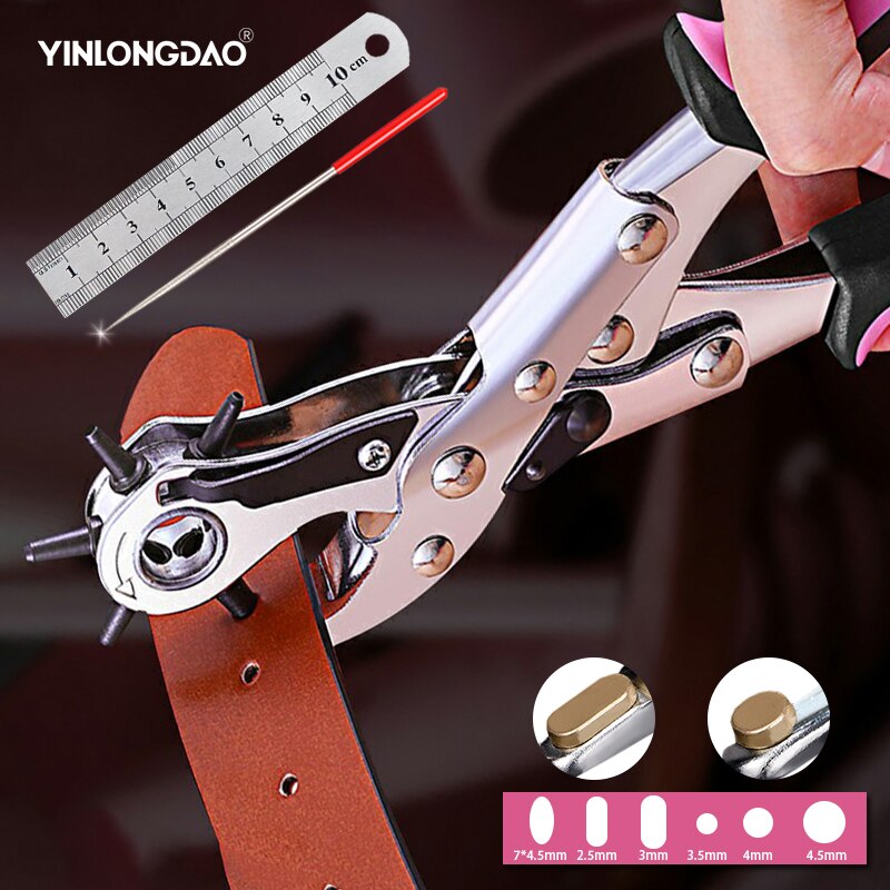 Locher Gürtel Leder Gürtel Locher Zange Öse Drehen NäHenne Maschine Tasche Setter Werkzeug Armbinde Haushalt Gurt Leder DIY