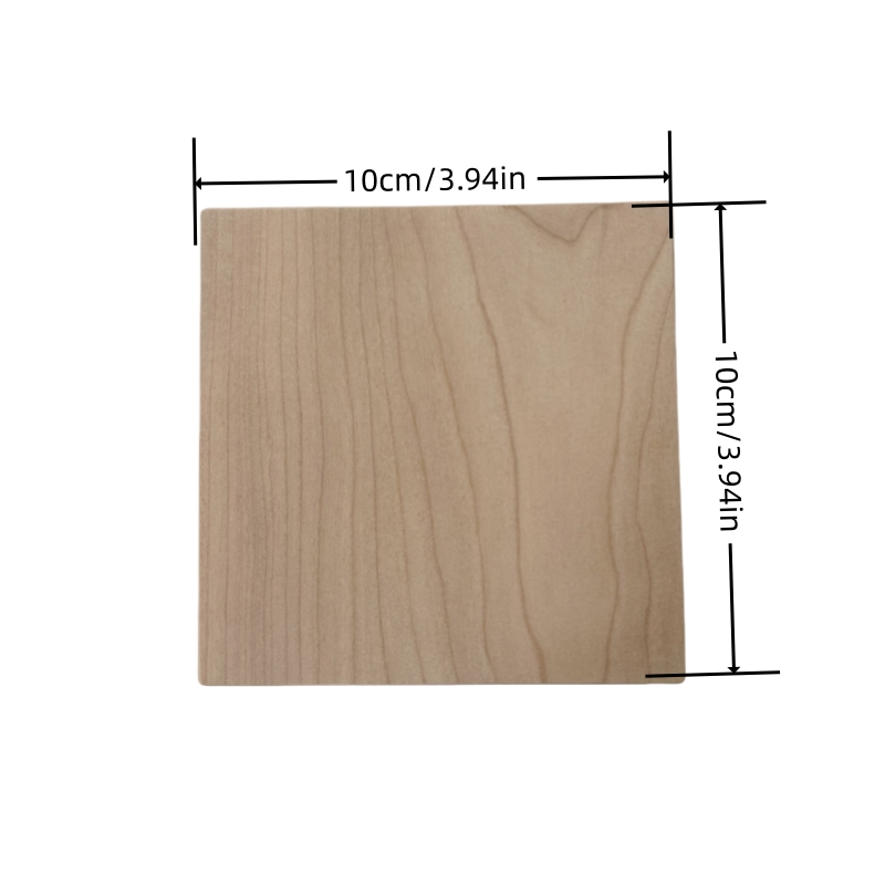 Placas de madeira de cereja americana natural 20/10x10x2cm (w/t), pranchas de madeira de 2cm de espessura, adequadas para fabricação de modelos e diy, madeira maciça