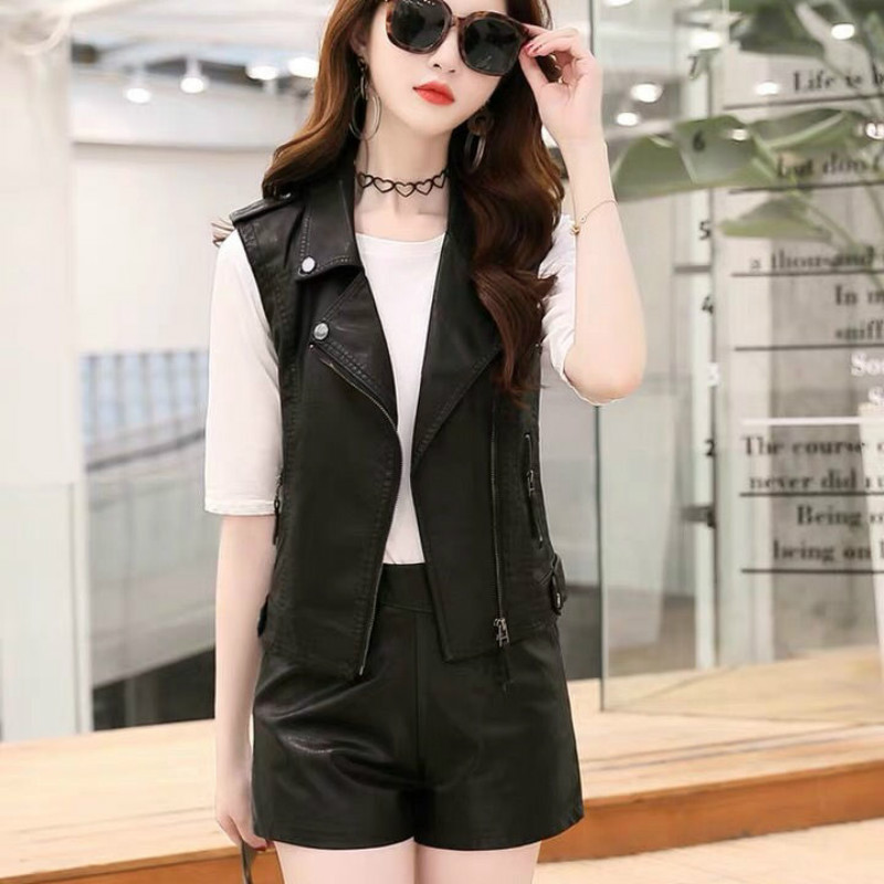 New Design Spring Autumn PU Leather Jacket - Faux Soft Leather Coat - Zipper Motorcycle Jackets (TB8B)(F23)