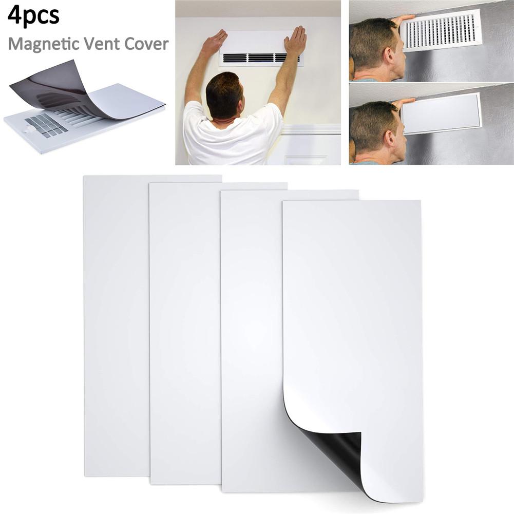 4PCS Magnetische Vent Abdeckungen Doppel Starke Magnet Für Wand Register Oder Boden Air Vents Home Küche Badezimmer Gadget