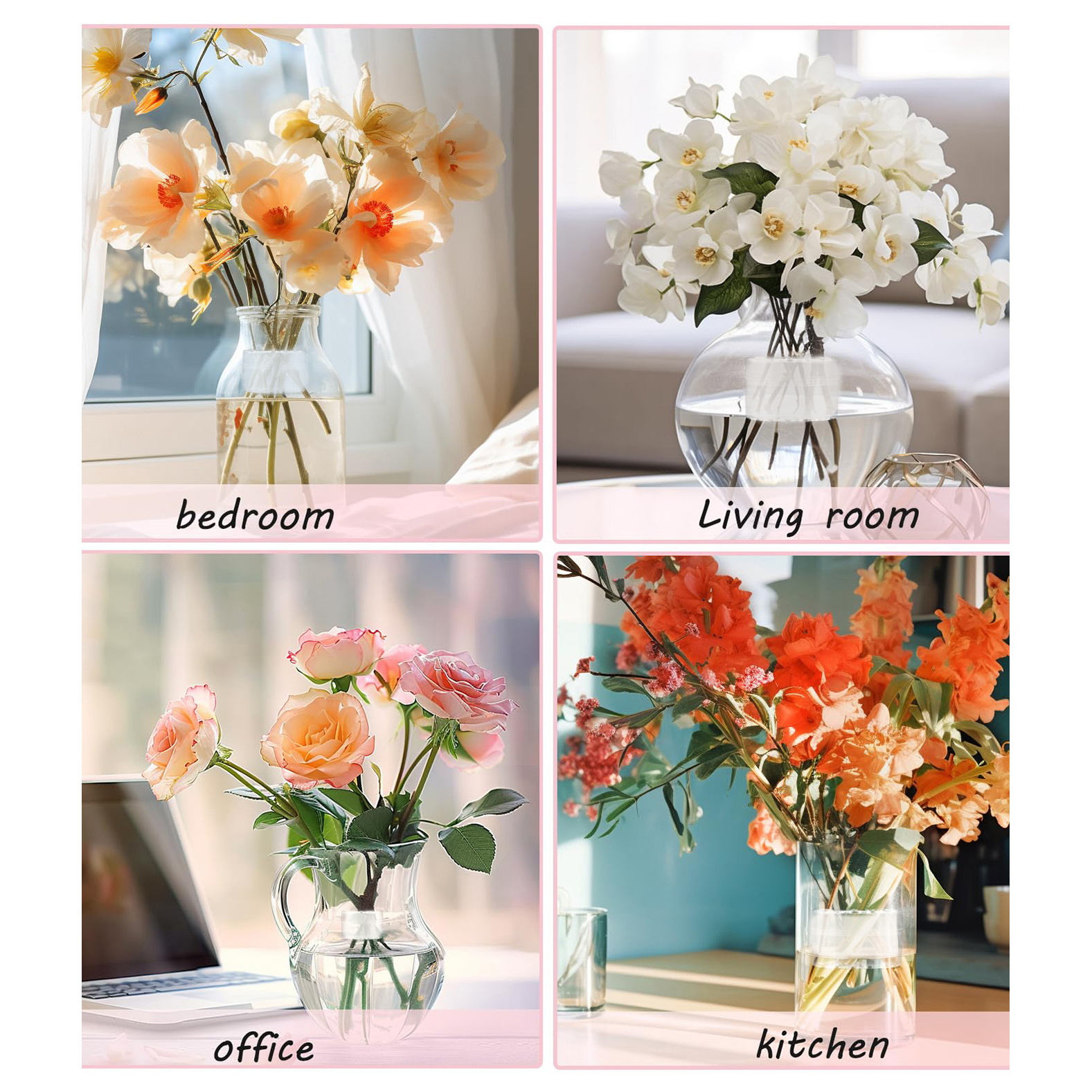 Spiraal Ikebana Stem Holder Stevige Clear Bloemstuk Houder DIY Floral Art Accessoire Tafel Middelpunt voor Feest Bruiloft