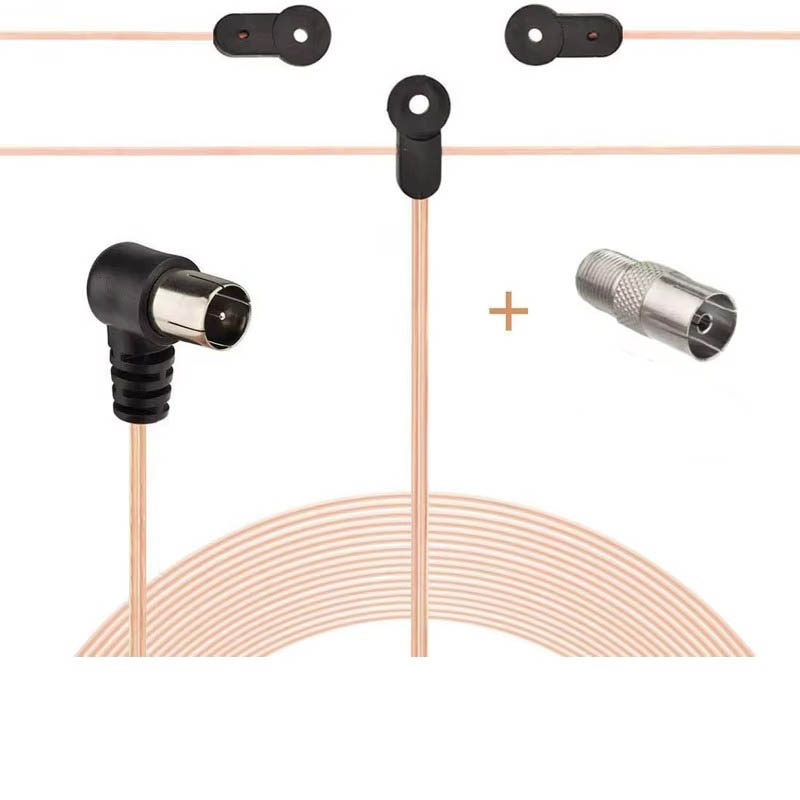 FM-Antenne, FM-Dipolantenne, 75 Ohm, UKW-Radioantenne für Höhle Innenbereich, bin-Schleife-Antennen für Autoradio, Musikausrügestochen, Heim-Stereo-Empfänger