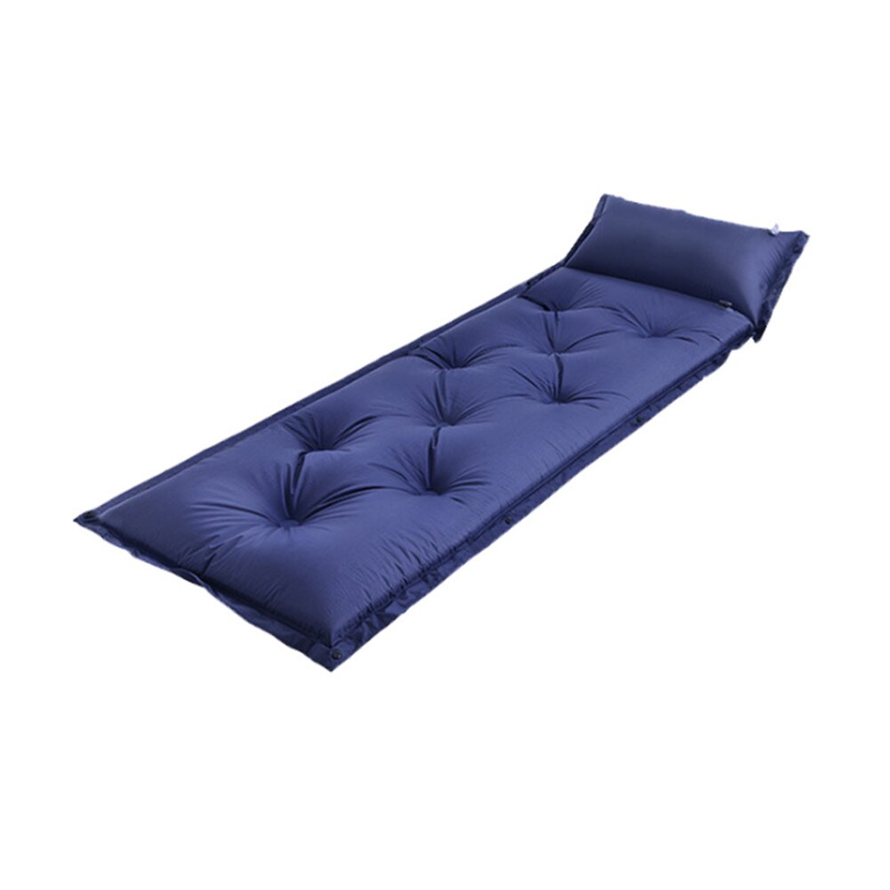 Outdoor zelfopblazende Camping Mat vochtbestendige Pad PVC Automatische Opblaasbare Splicing Kussen Tent Mat Vouw-staat tent Pad: Blauw