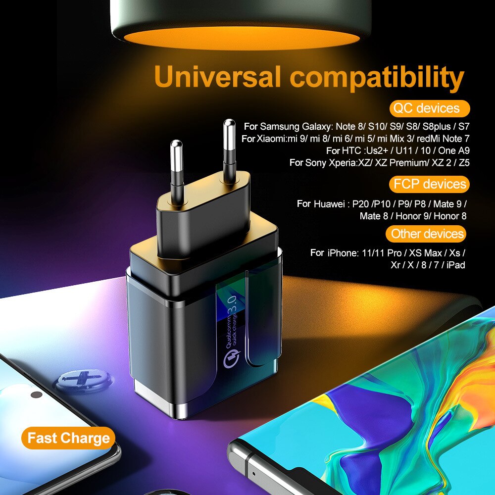 18W PD Quick Charge 3,0 USB Ladegerät EU/US/UK Stecker Handy Ladegerät Für iPhone 12 11 Pro X XR XS MAX blitz Schnelle Lade