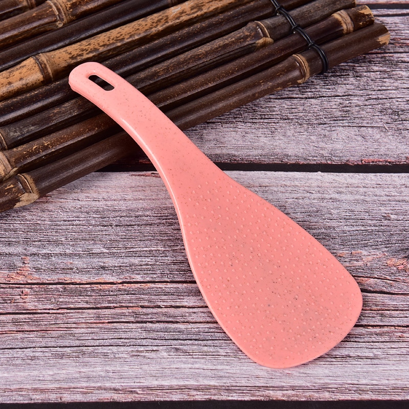 Tarwe Stro Grote Lepel Rijst Paddle Scoop Non-stick Pollepel Keuken Tafel Serveren Accessoires