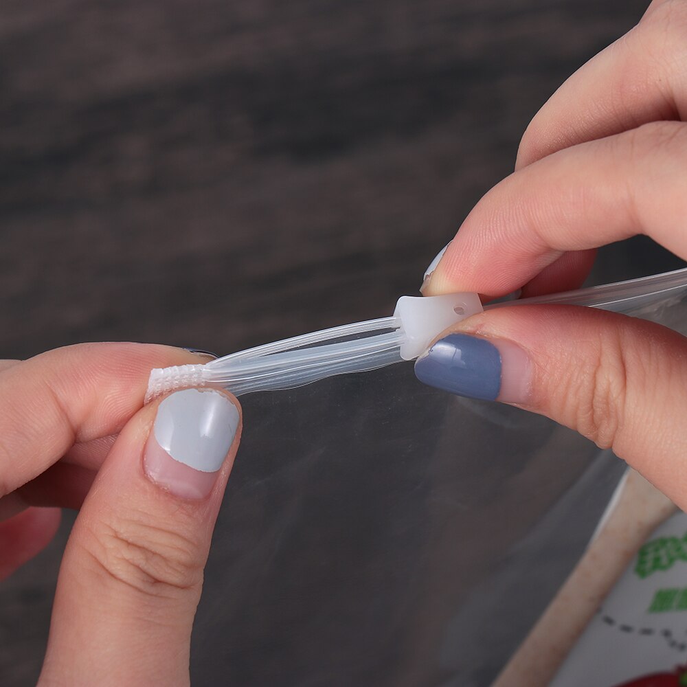 5PCS Clear Portable Transparent Plastic Package Cloth Travel Storage Pouch Watertight Bag Zipper Lock Self Seal Watertight