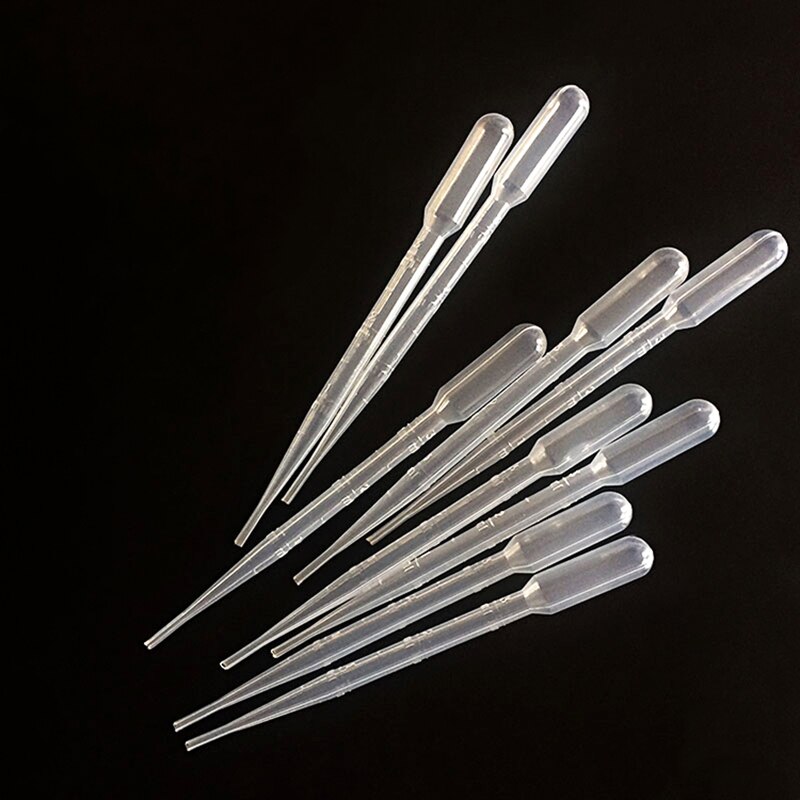 50 pcs Plastic pasteur pipette,Capacity 1ml,Plastic straw,Disposable ...