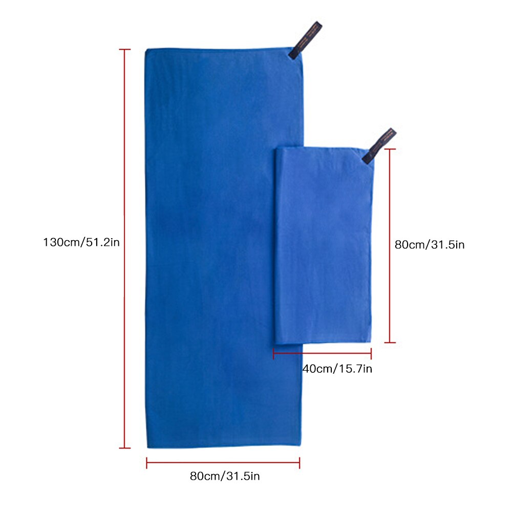2 stk reisehåndkle sett hurtig tørk mikrofiber badehåndkle håndkle sett for gym sport camping yoga fitness dusj badehåndkle