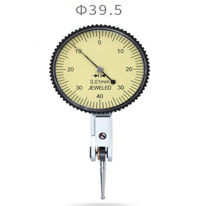 Lever Dial Indicator Dial Gauge 0.8/0.2mm Fully Enclosed Dial Tester Reverse Rotation Shockproof Dial Gauge Measurement Tool