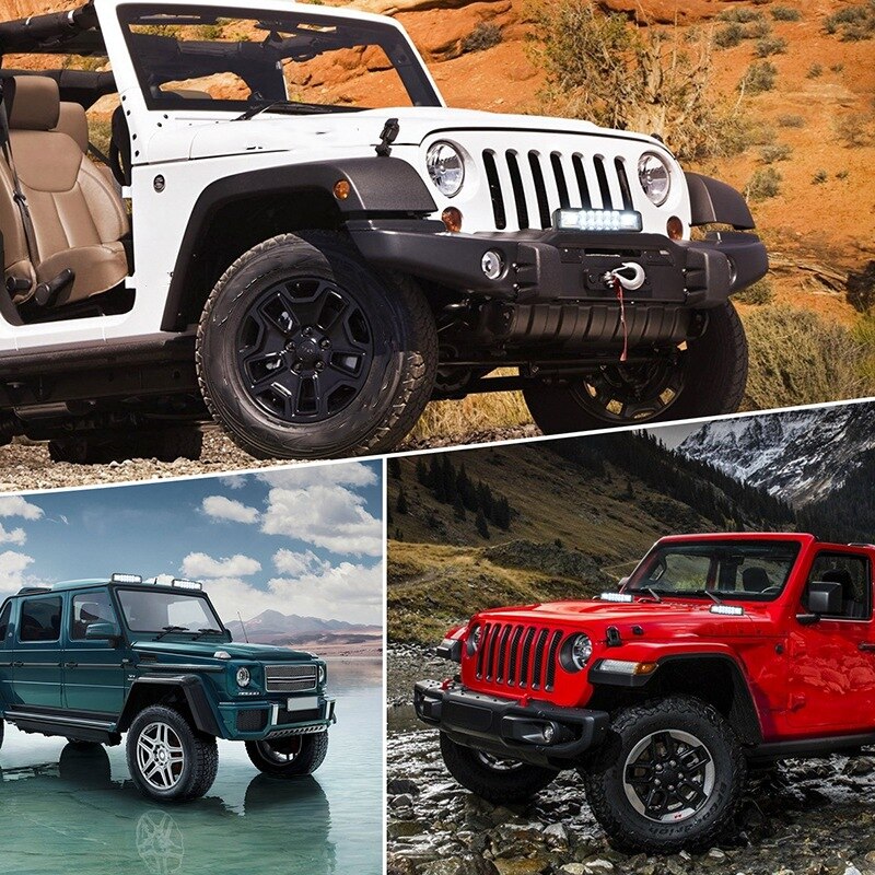 6 Inch Car LED Light Bar, 120W Spotlight, 6000K Daylight White, Off Road Fog Light for Truck Car Motorcycle Boat, 2 Pack