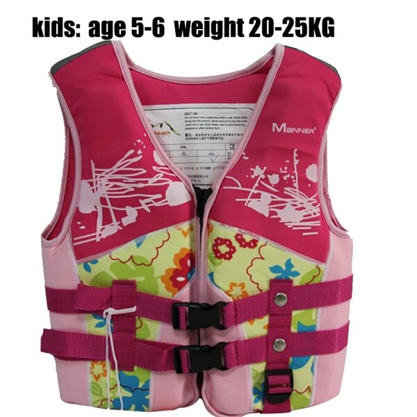 Chaqueta para niños salvavidas para natación, kayak, chalecos salvavidas chaquetas niño y niña equipo de seguridad deportiva de agua adulto: red kids M