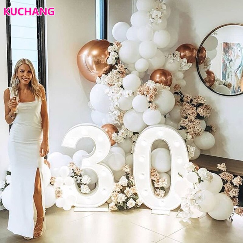 Giant White Round Balloons 5/10/12/18/36 inch Wedding Mini Round White Macaron Jumbo Balloons Arch Backdrop Photography Decor