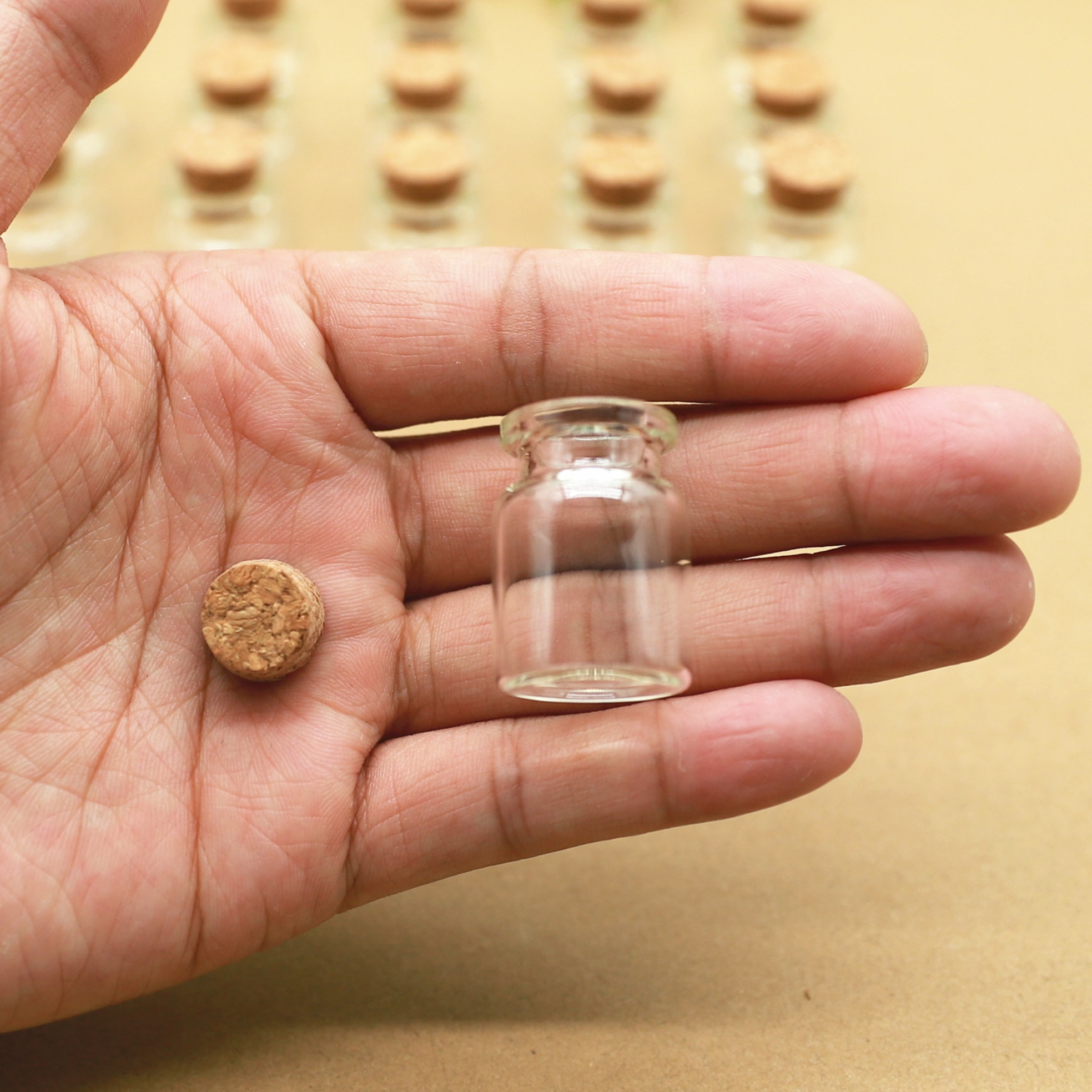 24pcs/lot 22*30mm 5ml Small Glass Vial Bottle Test Tube Cork Stopper Mini Bottle Container Jars Tiny Practical Bottle glass