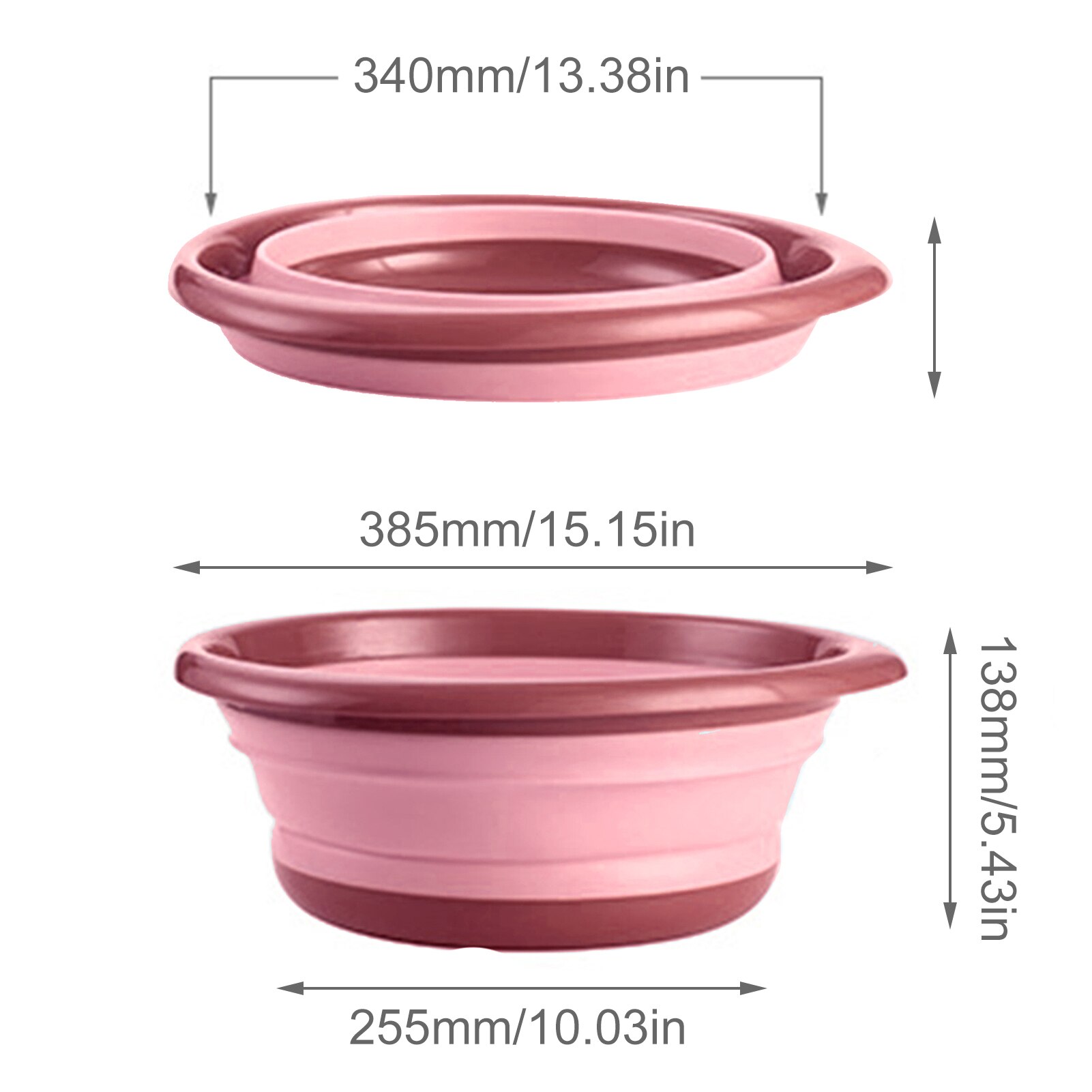 Folding Basin Outdoor Travel Portable Basins Washing Face Laundry Vegetable Washing Basin Foldable Basins: 03 1pcs