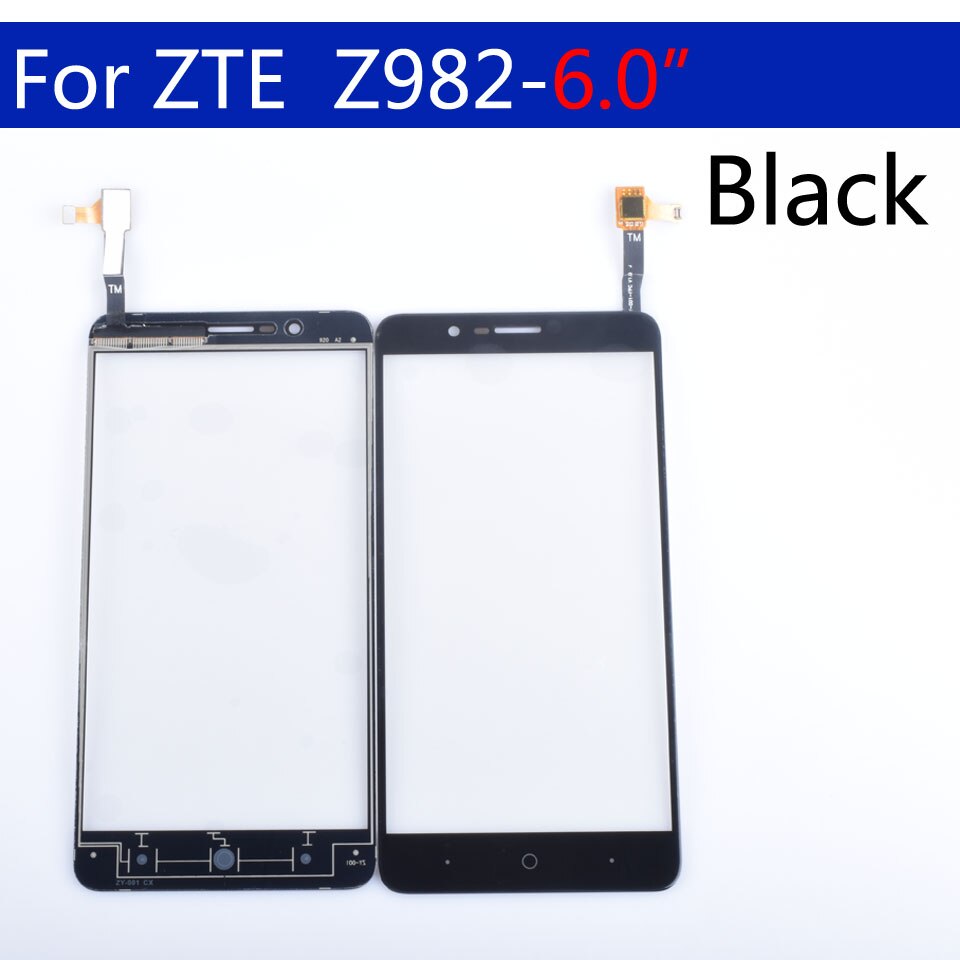 Para ZTE Blade Z Max Z982 pantalla táctil Panel digitalizador de cristal frontal exterior de la pantalla táctil de 6,0 pulgadas