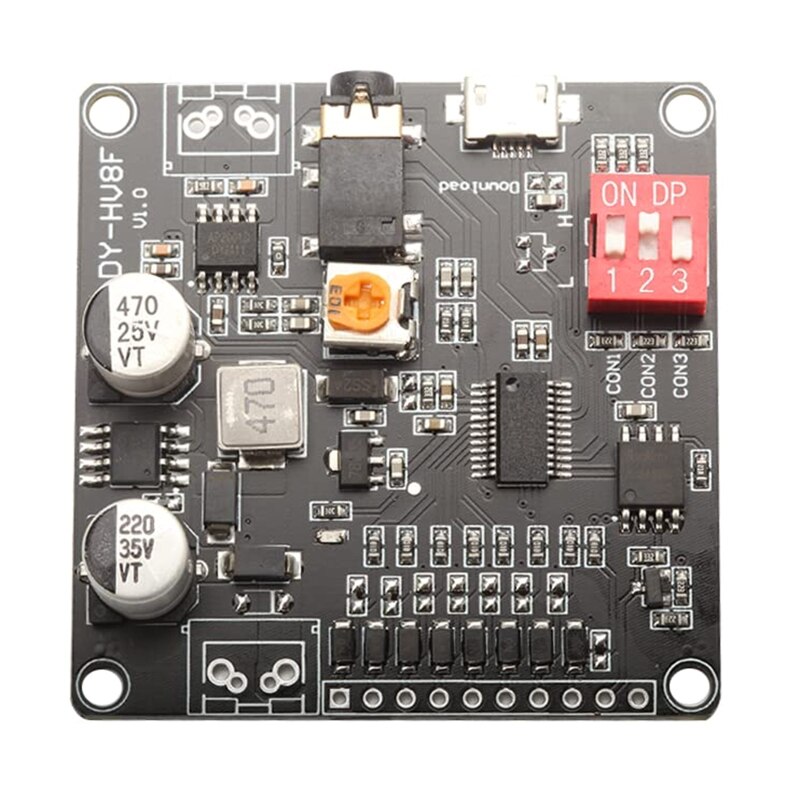 12V/24V Voice Afspelen Module Seriële Poort Controle Afspelen 10W/20W Voice Module N0PB