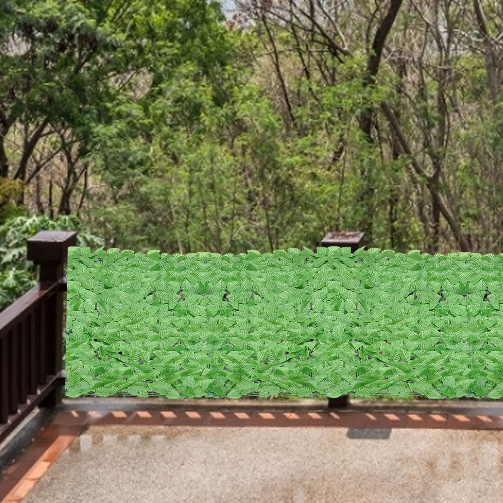 Artificial Privacy Screening Roll Garden Artificial Ivy Leaf Hedge Fence Wall Balcony Artificial Plant Gardening Supplies