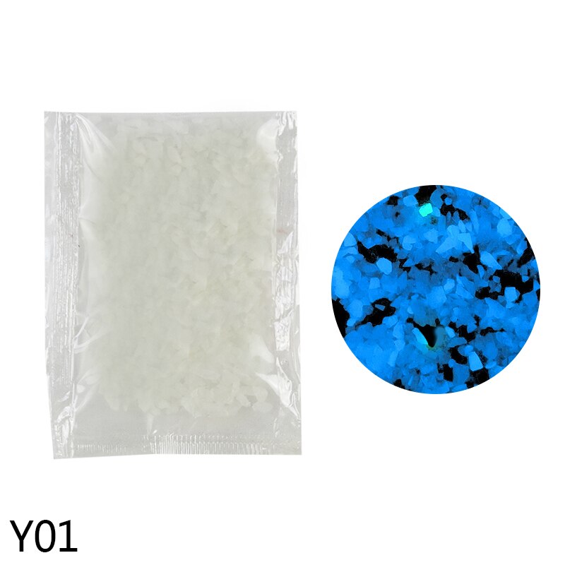 10/30g lysende sandstein fluorescerende grus glød i mørk uteplass hagedekorasjon gjør-det-selv stjerneklar ønsker flaske fisketank ornamenter: 10g / Y01