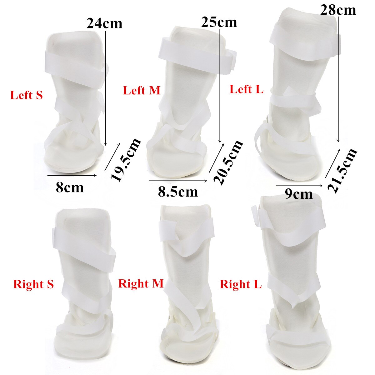 S / M / L left and right foot support ankle joint support night sprint fracture sprain injury stabilizer adjustable lightwe