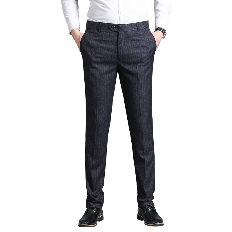 Hommes Slim Fit costume Pantalon formel mariage affaires Pantalon droit homme Pantalon gris bureau robe Pantalon hommes Pantalon Hombre 29-38